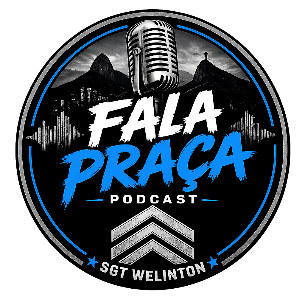 Logotipo Fala Praça Podcast - SGT Wellington